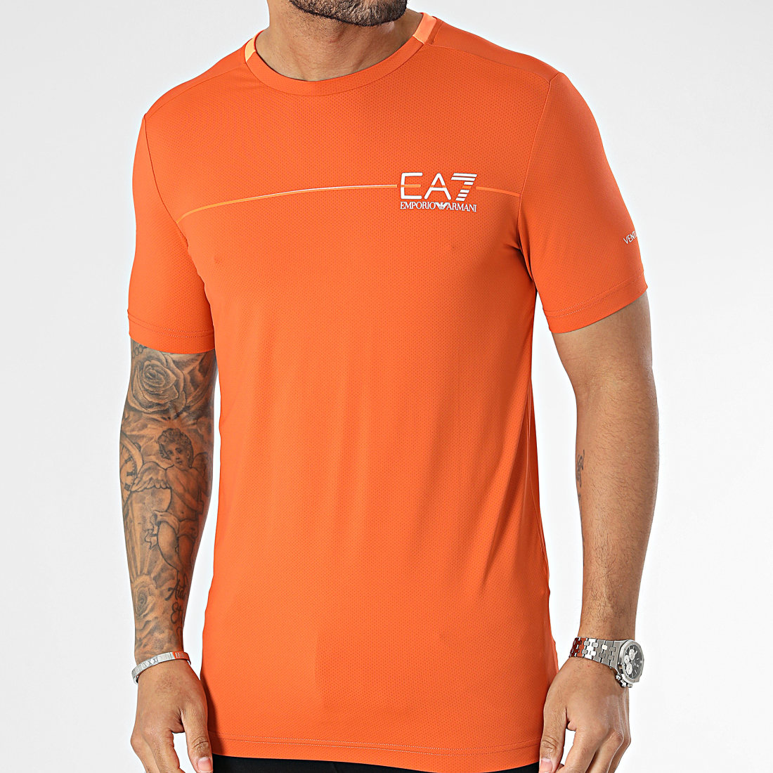 EA7 Emporio Armani - Tee Shirt 3RPT30-PJEMZ Orange -  