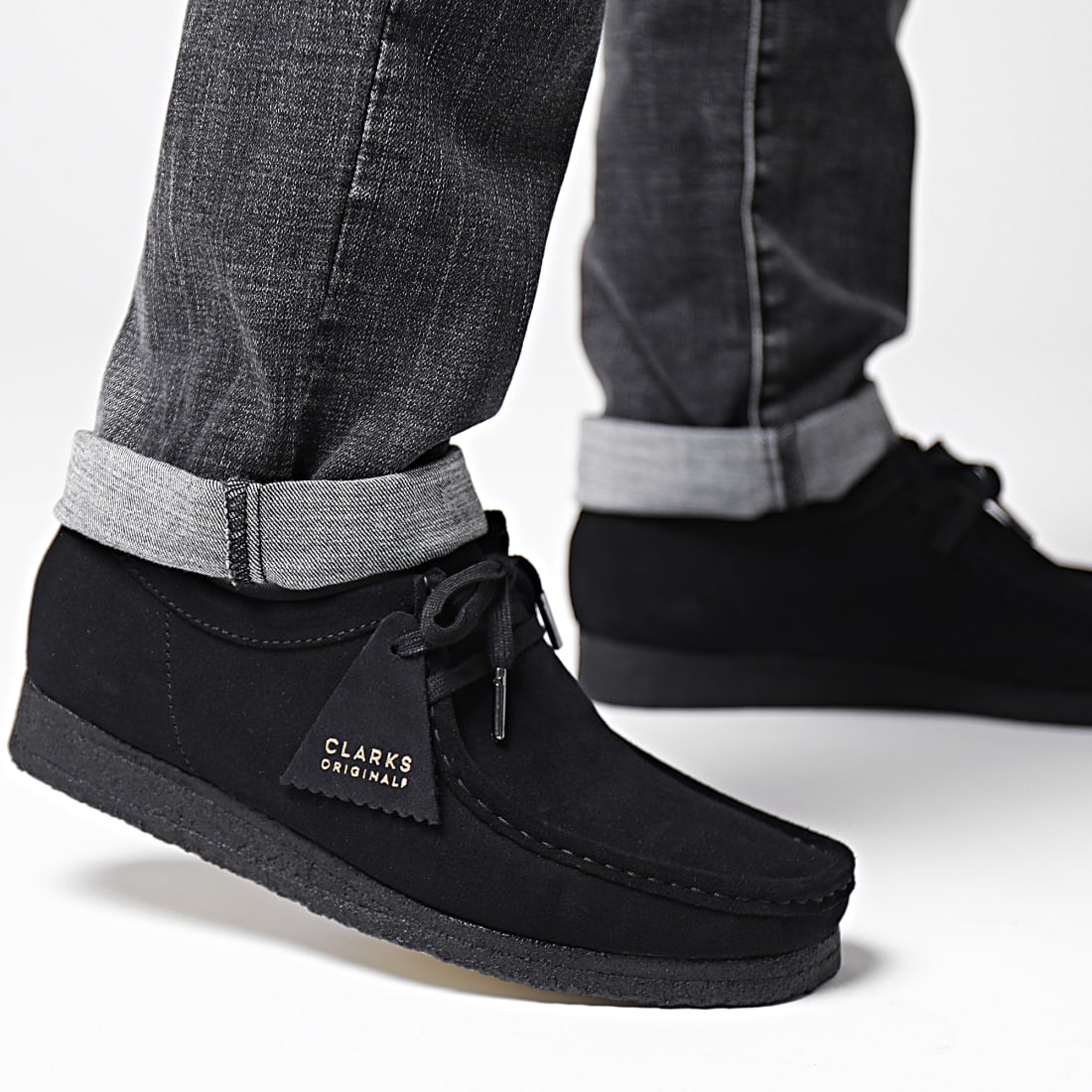 clarks wallabee cuir noir