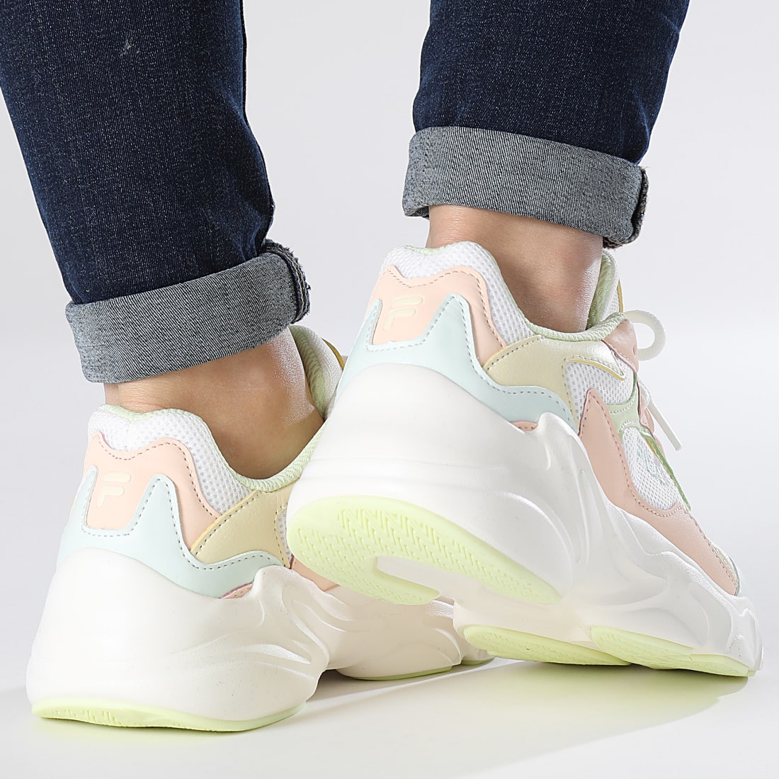 basket fila femme brillante