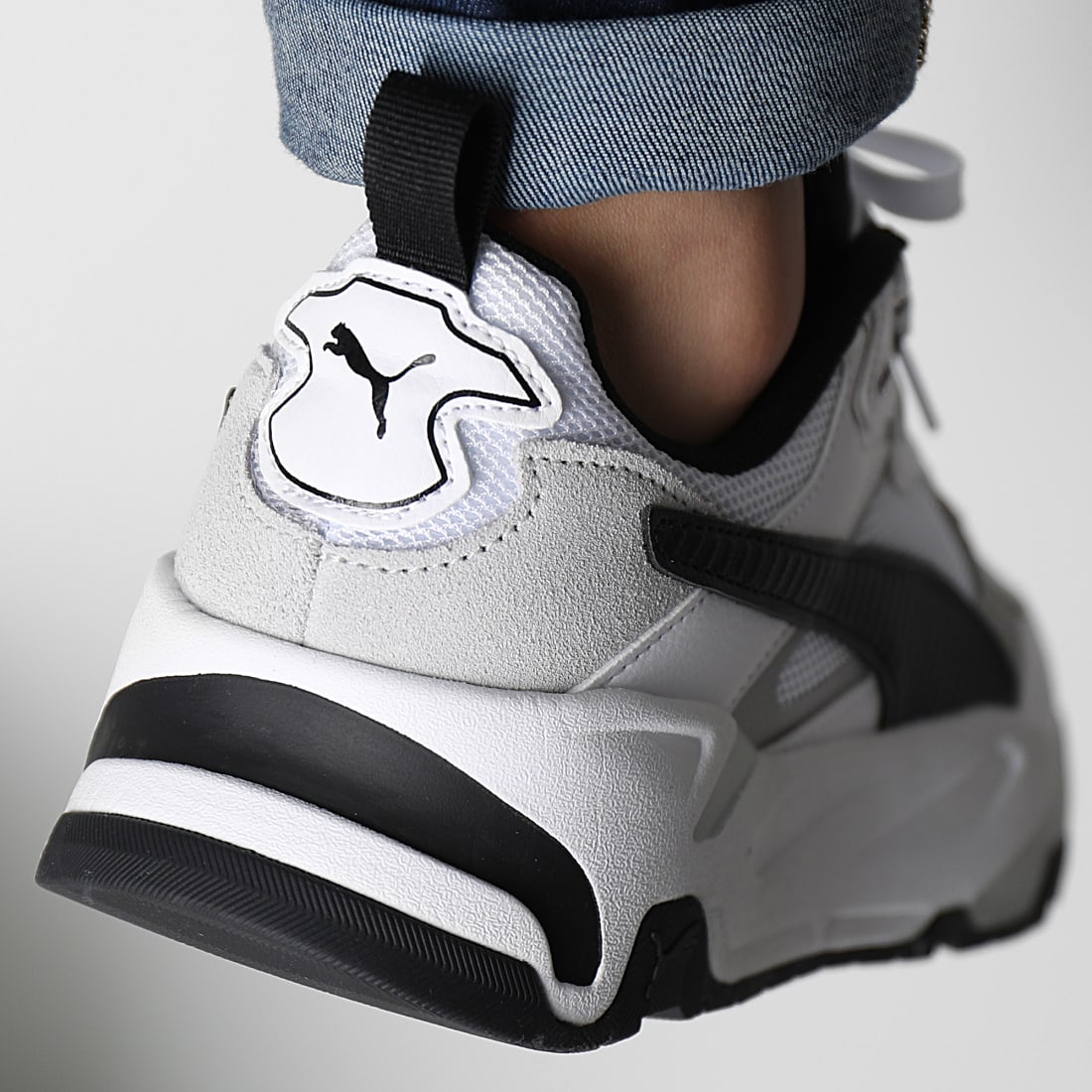 Puma Baskets Trinity 389289 White Black Light Gray