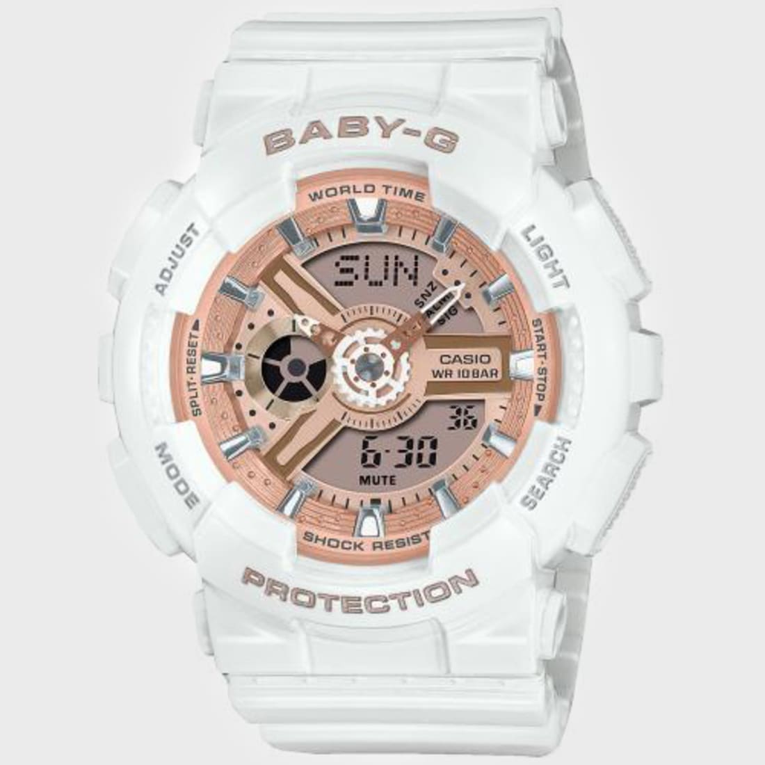 Casio Montre Baby G Femme BA 110X 7A1ER Blanc