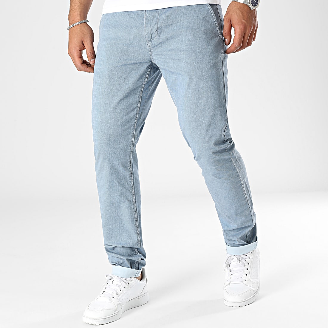 Indicode Jeans - Pantalon Chino Alkok 60-296 Bleu Clair -  LaBoutiqueOfficielle.com