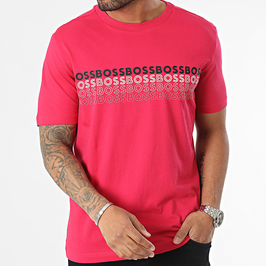 BOSS Tee Shirt 50488785 Rose LaBoutiqueOfficielle