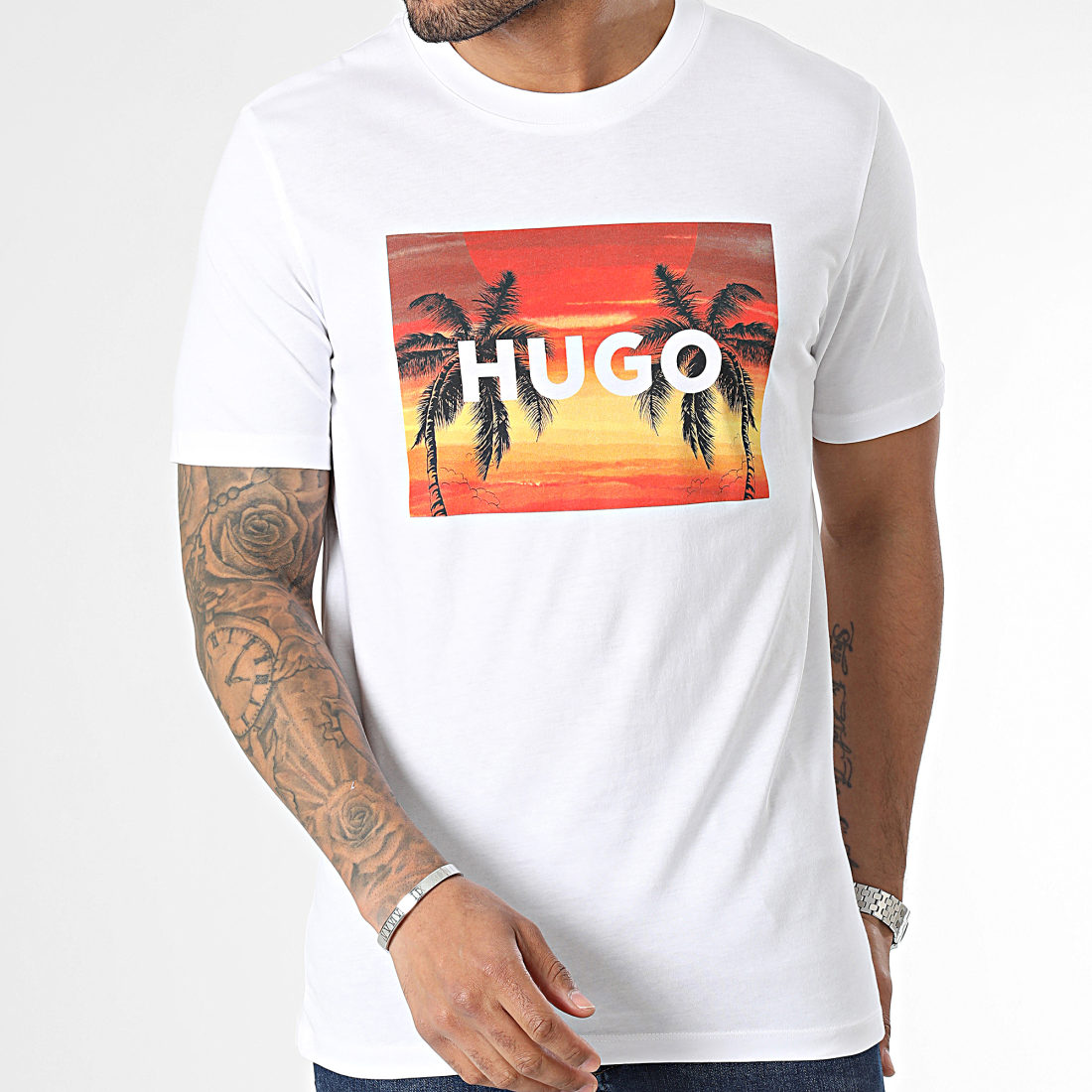 T-shirt Femme HUGO – Coupe Slim, Manches Courtes, Longueur Standard, Finitions Qualité Supérieure