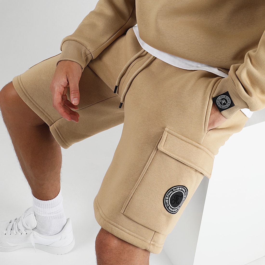 Final Club Short Jogging Cargo Premium 1106 Beige