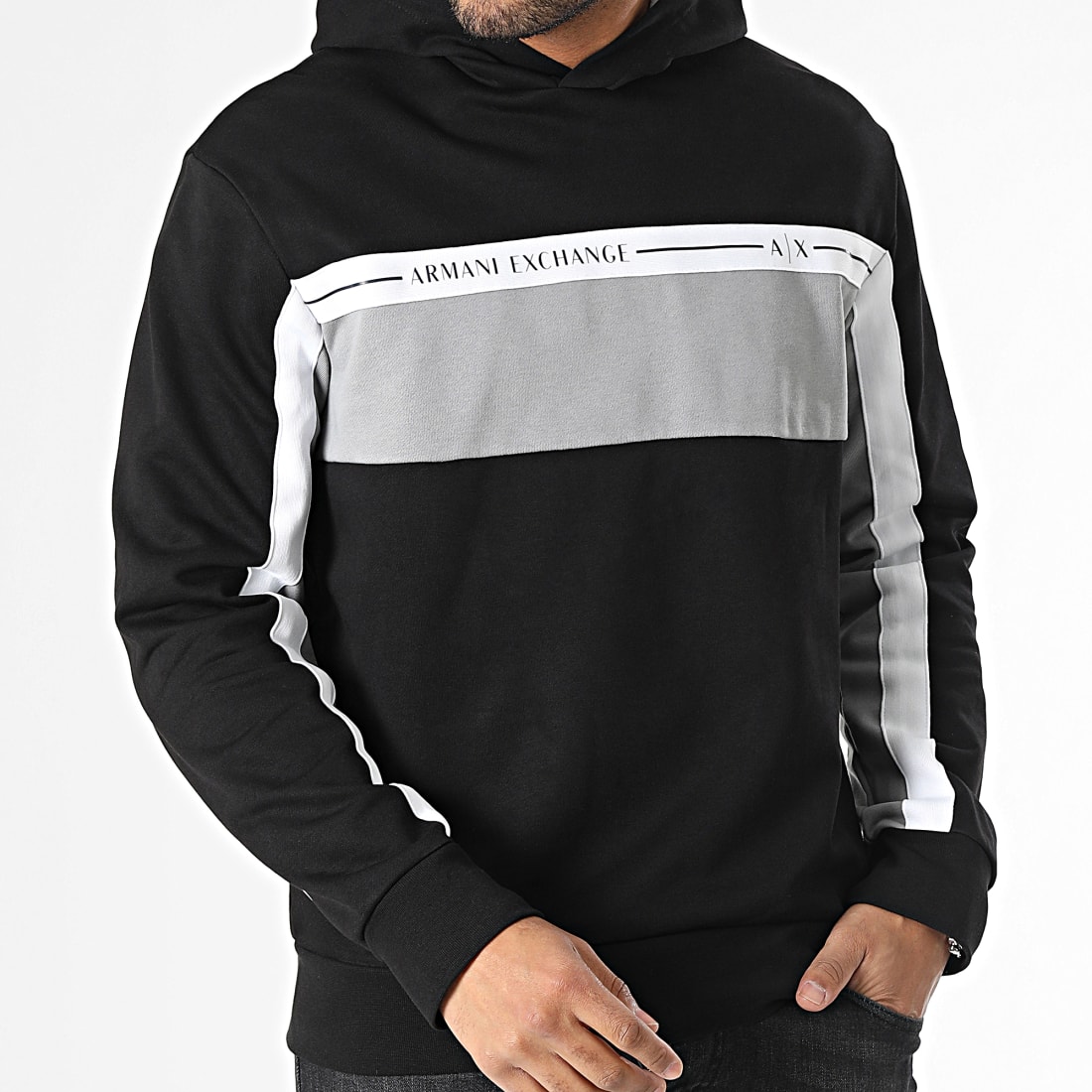 Armani Exchange Sweat Capuche 3RZMFBZJDEZ Noir