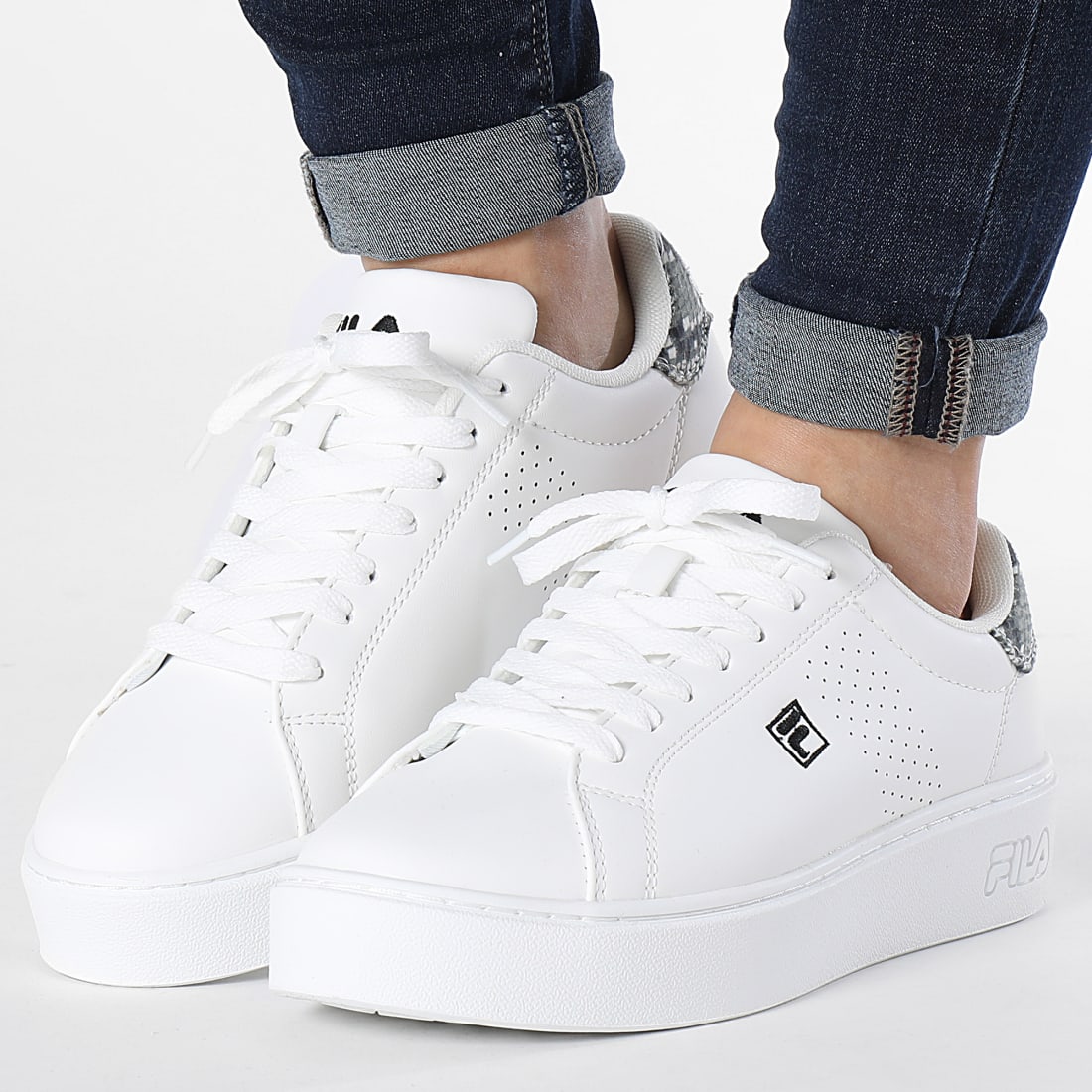 Fila Baskets Femme Crosscourt Altezza FFW0288 White Black