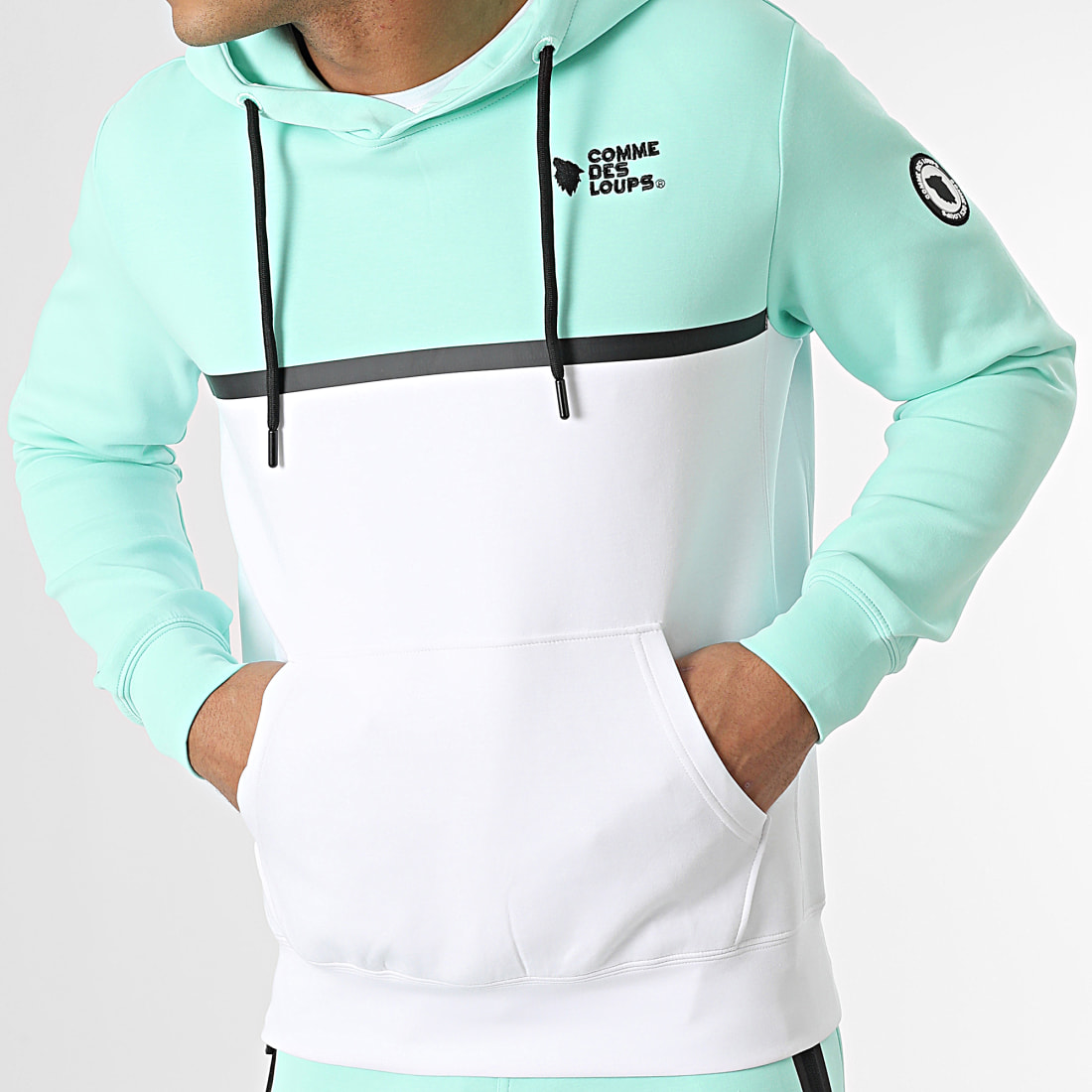 Comme Des Loups Ensemble De Survetement Candy Vert Turquoise Blanc Comme Des Loups Ensemble De Survetement Candy Vert Turquoise Blanc