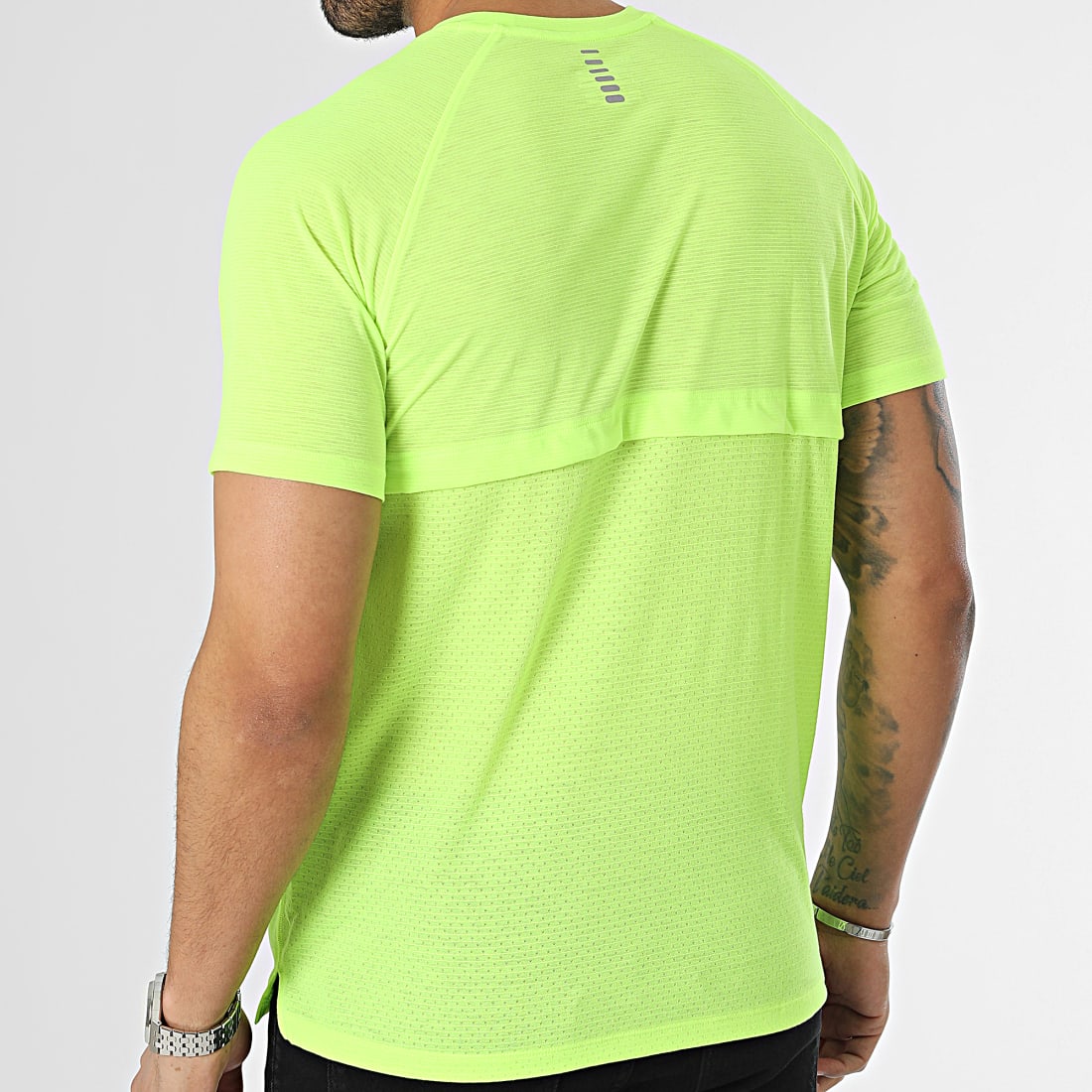 Under Armour Tee Shirt UA Streaker 1361469 Vert Fluo