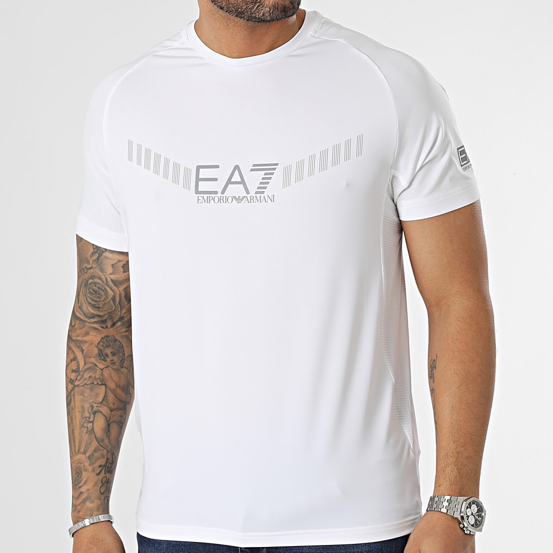EA7 Emporio Armani Tee Shirt 3RPT15PJMEZ Blanc