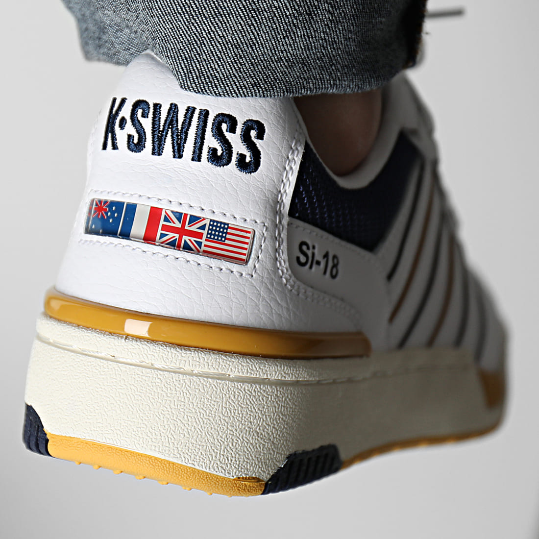 KSwiss Baskets SI18 Rival 08531 Brilliant White Navy