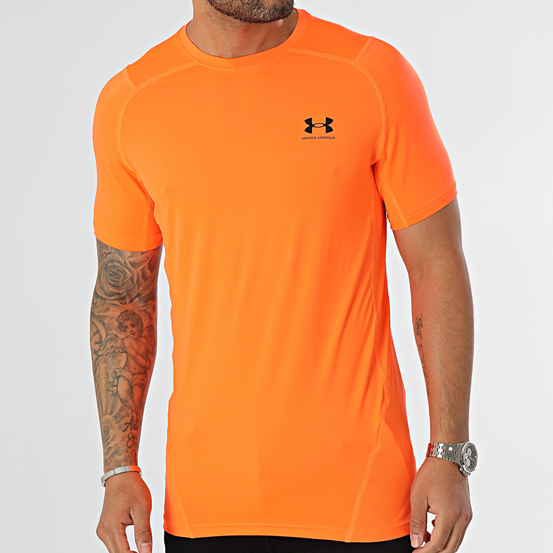 Under Armour Tee Shirt 1361683 Orange Fluo