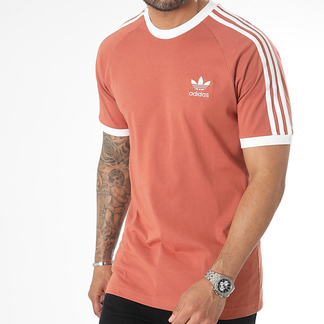 Adidas Originals Tee Shirt A Bandes HK7276 Orange Foncé