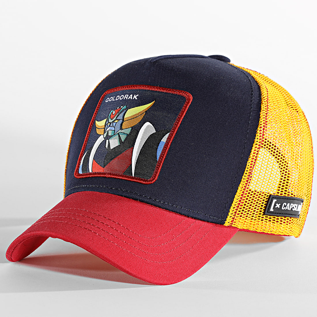 Capslab Casquette Goldorak Orange Bleu Marine Rouge