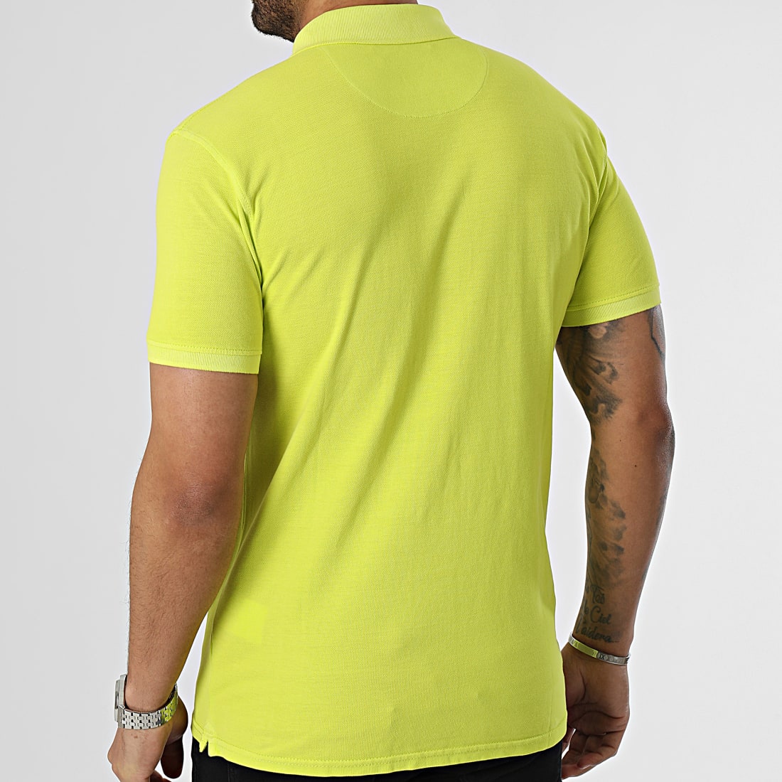Petrol Industries Polo Manches Courtes 002 Vert Fluo