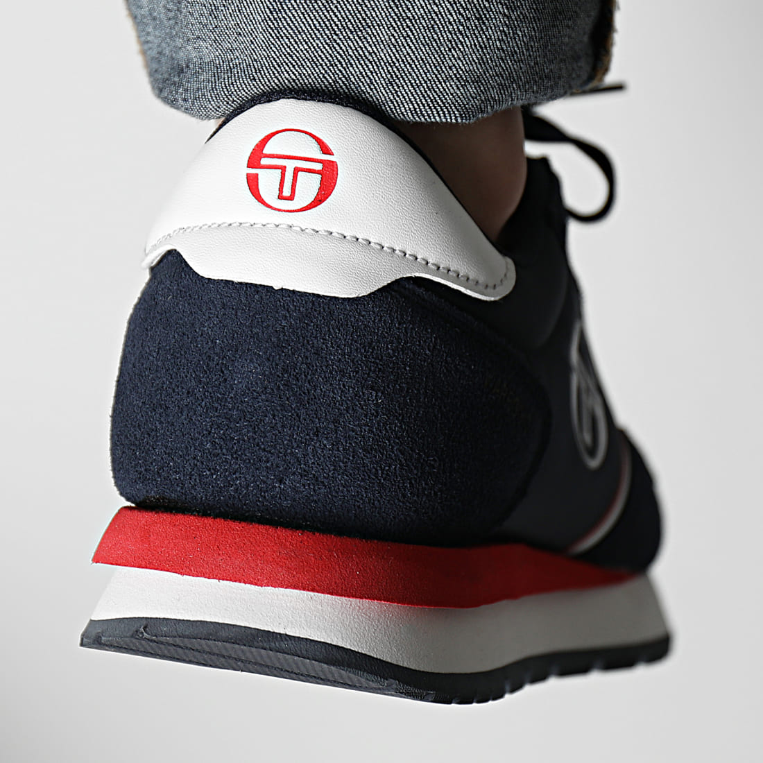 Sergio Tacchini BASSE À NIZZA FLAG - Sneakers laag - marine rouge/blauw