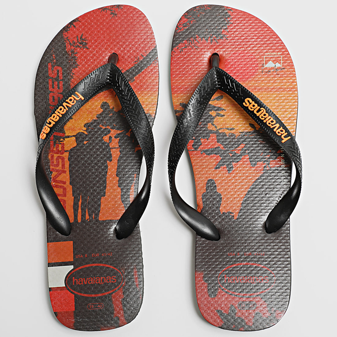 Havaianas Tongs Hype FC Sunset Orange Noir