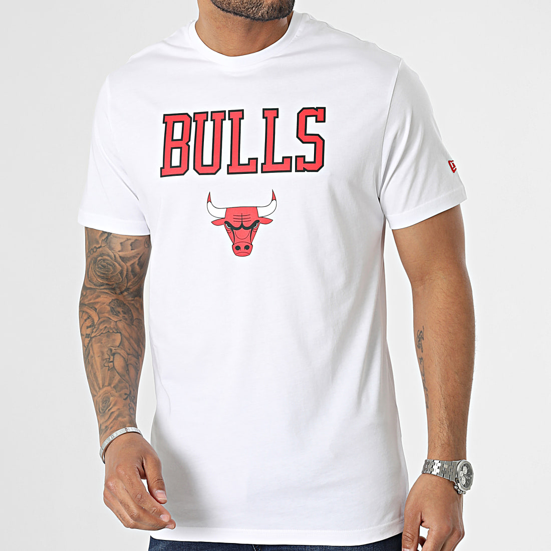 New Era Chicago Bulls NBA Sky T-shirt Black 60357106