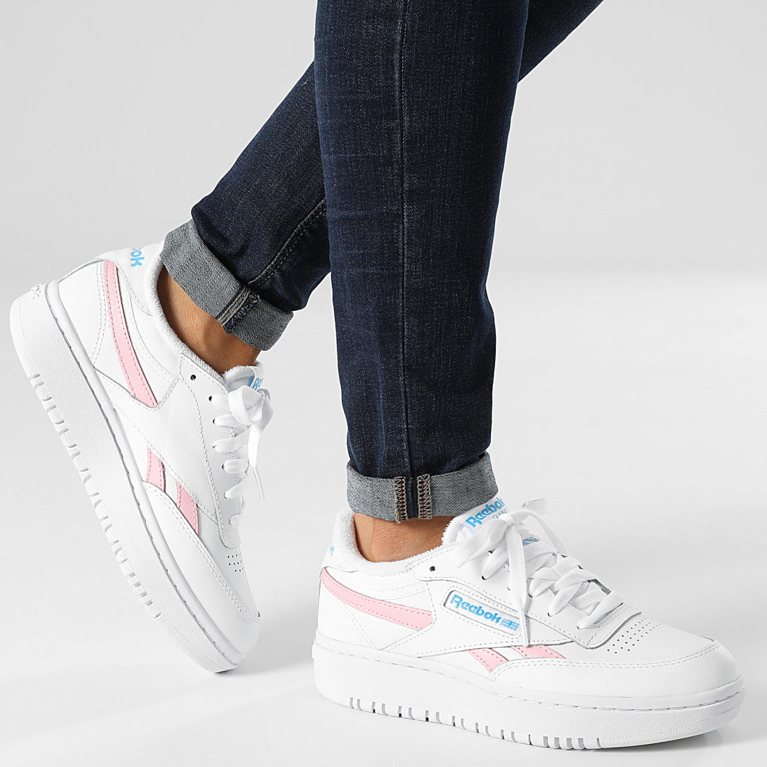 Reebok Baskets Femme Club C Double Revenge GV7030 Footwear White Pink