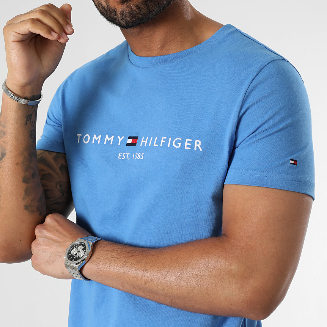 Tommy Hilfiger Tee Shirt Tommy Logo 1797 Bleu