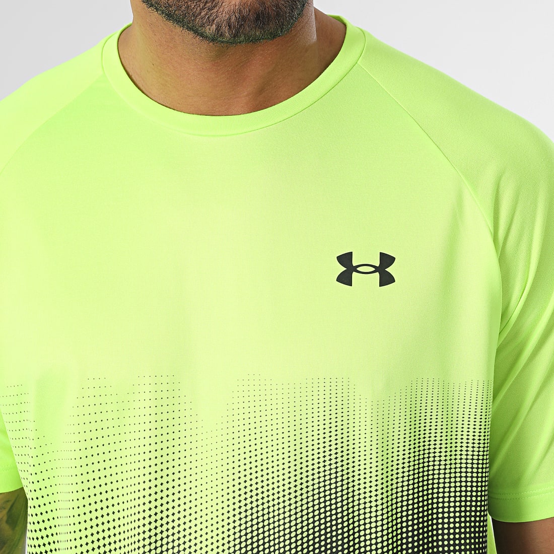 Under Armour Tee Shirt 1377053 Jaune Fluo