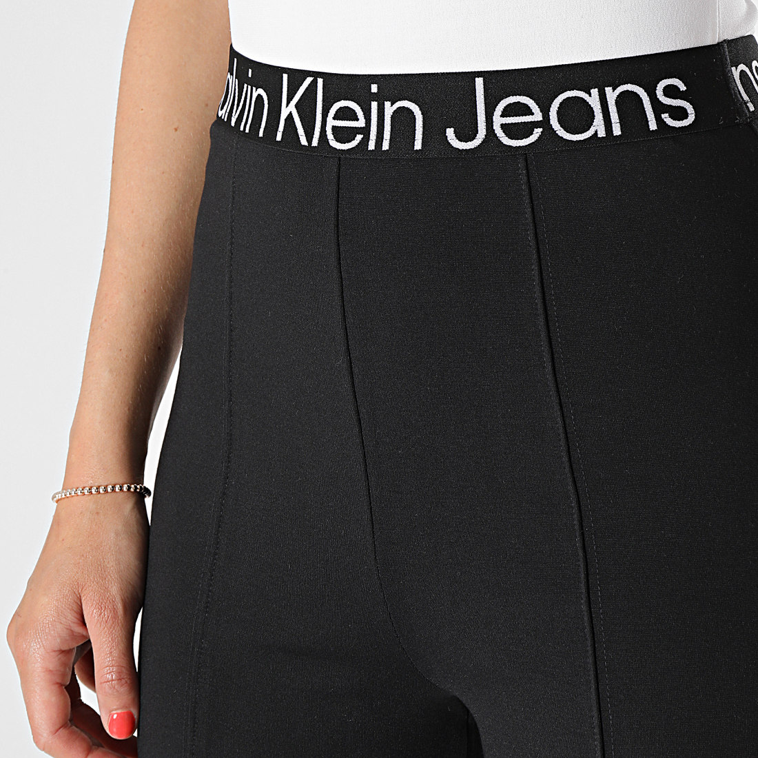 Calvin Klein - Legging Flare Femme Tape Milano 1301 Noir