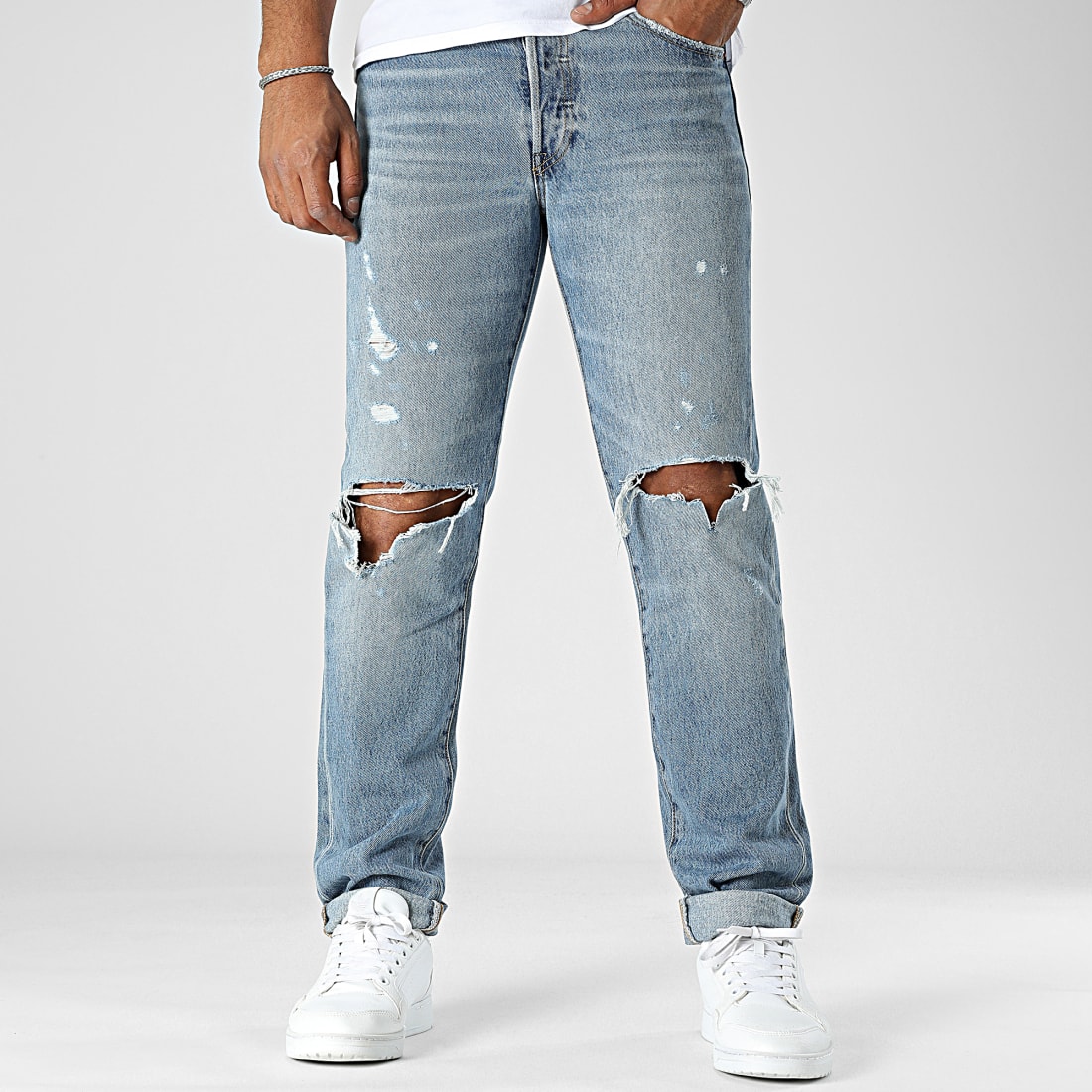 Levi s Jean Slim 501 A4677 Bleu Denim LaBoutiqueOfficielle