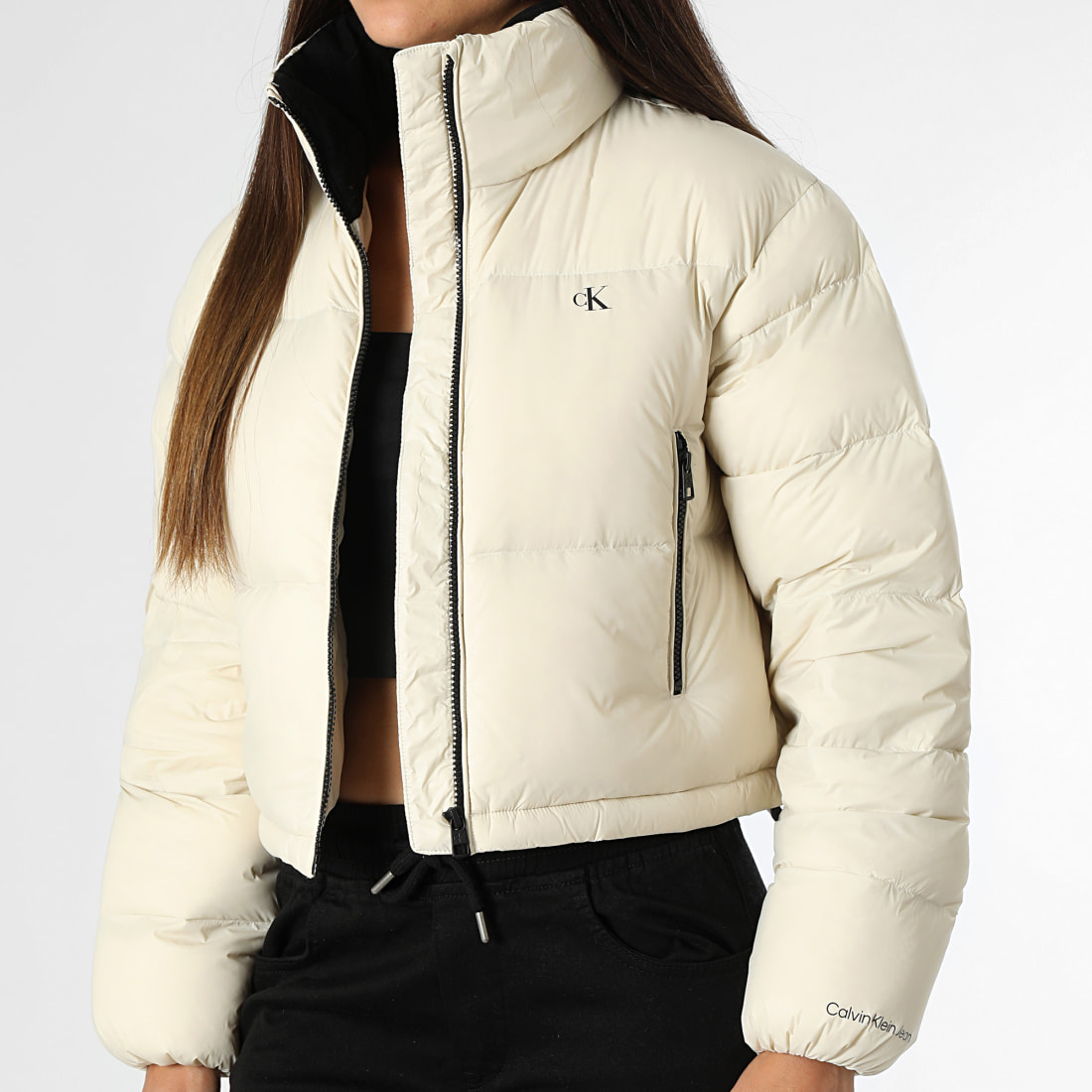 Doudoune calvin klein beige clearance