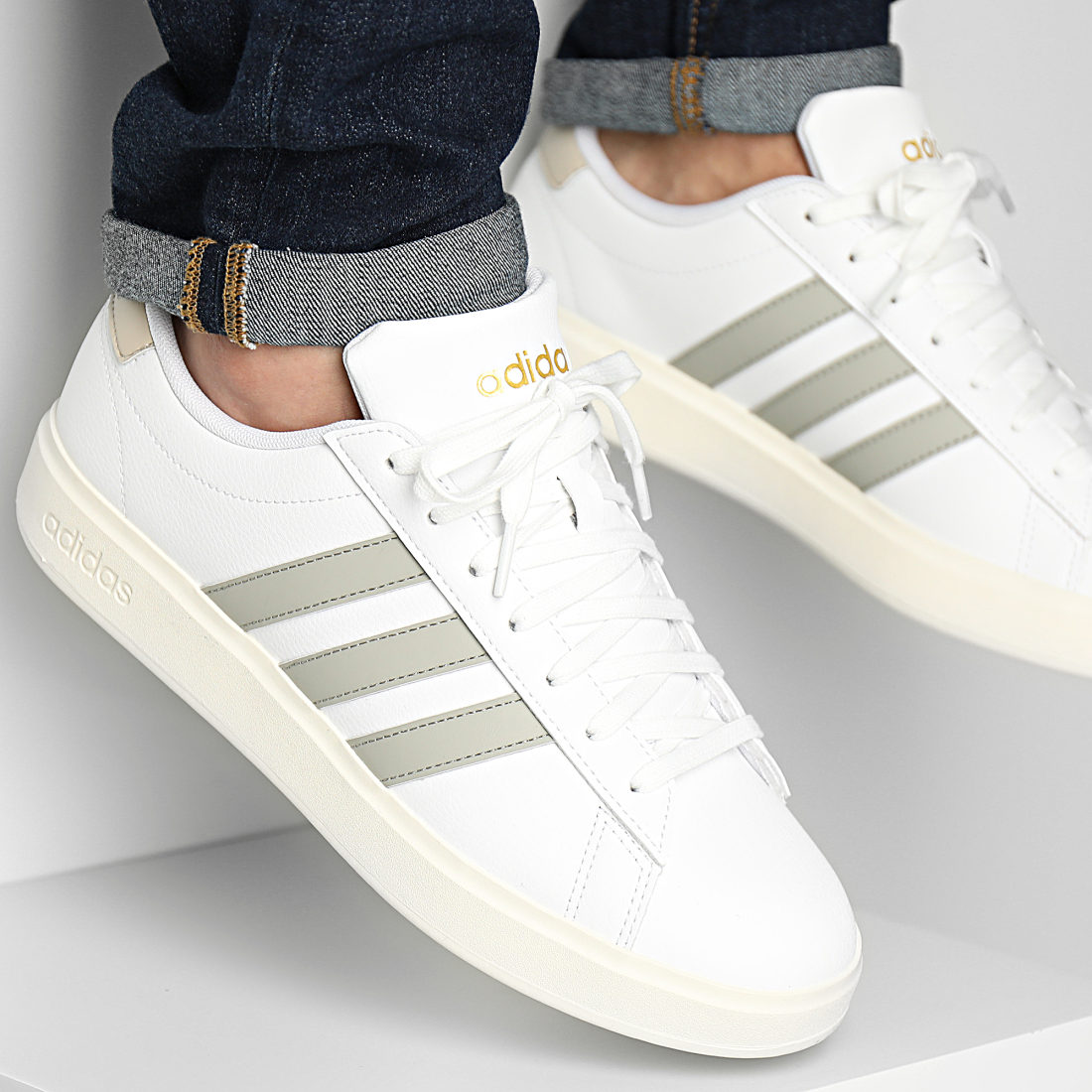 Adidas Sportswear - Baskets Grand Court 2 ID4467 Footwear White Aluminium - LaBoutiqueOfficielle.com
