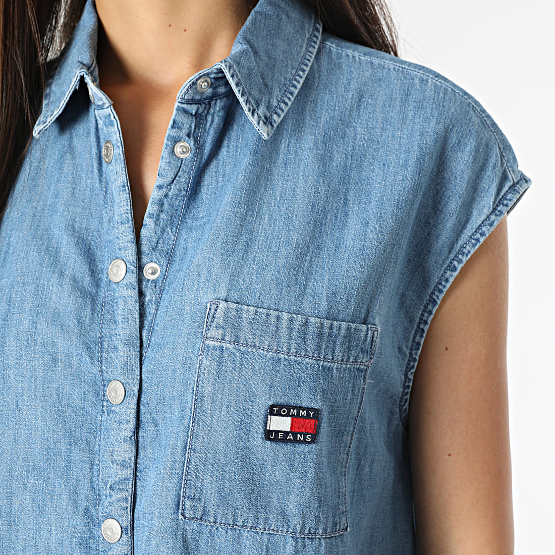 Robe jean sans manche cheap