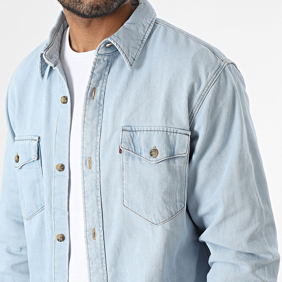 Levi s Surchemise Jean A1919 Bleu Wash LaBoutiqueOfficielle