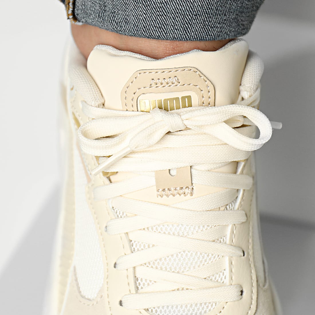 Puma Baskets Trinity 389289 Warm White Snow Gray Gold