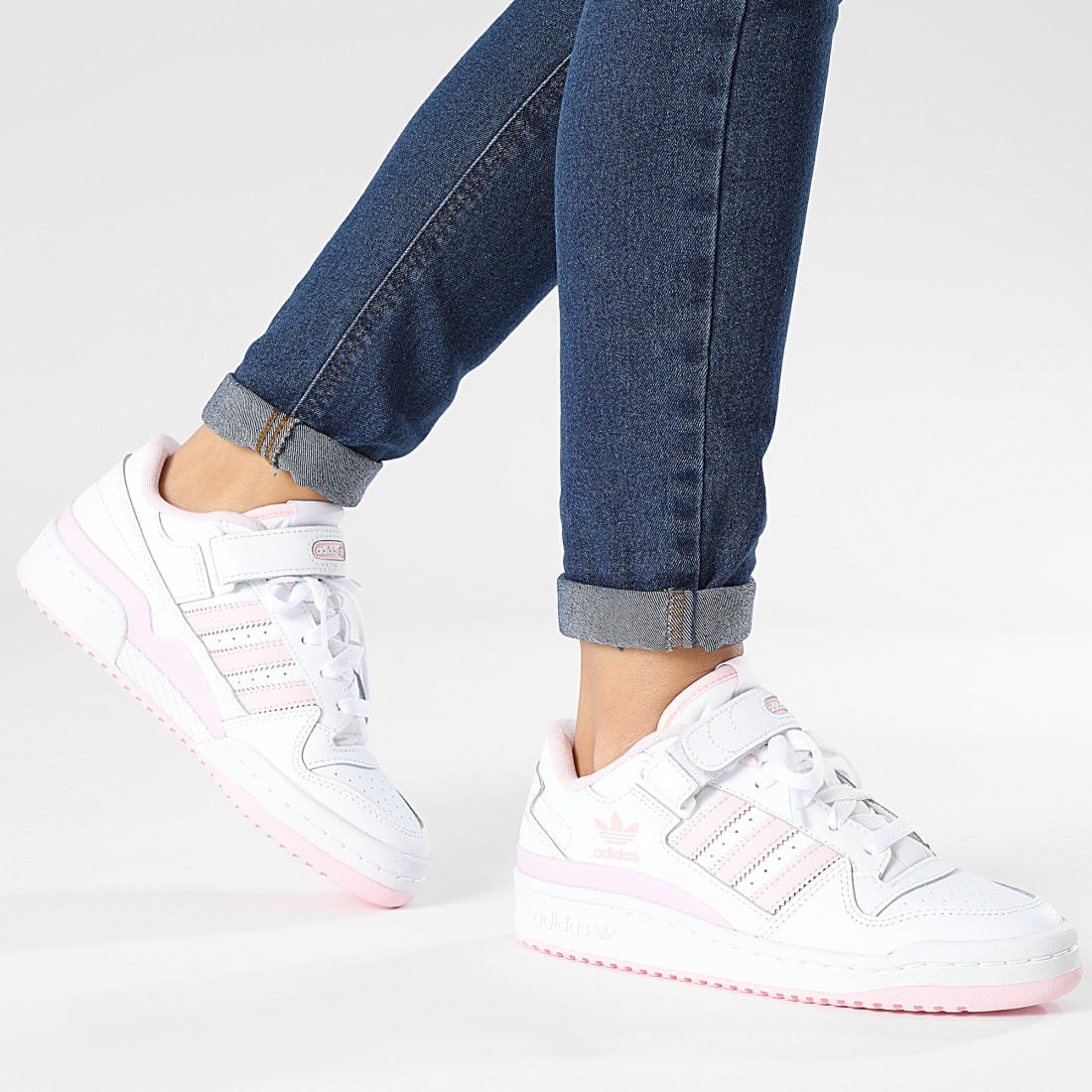 Adidas Originals Baskets Femme Forum Low IF2732 Footwear White Clear