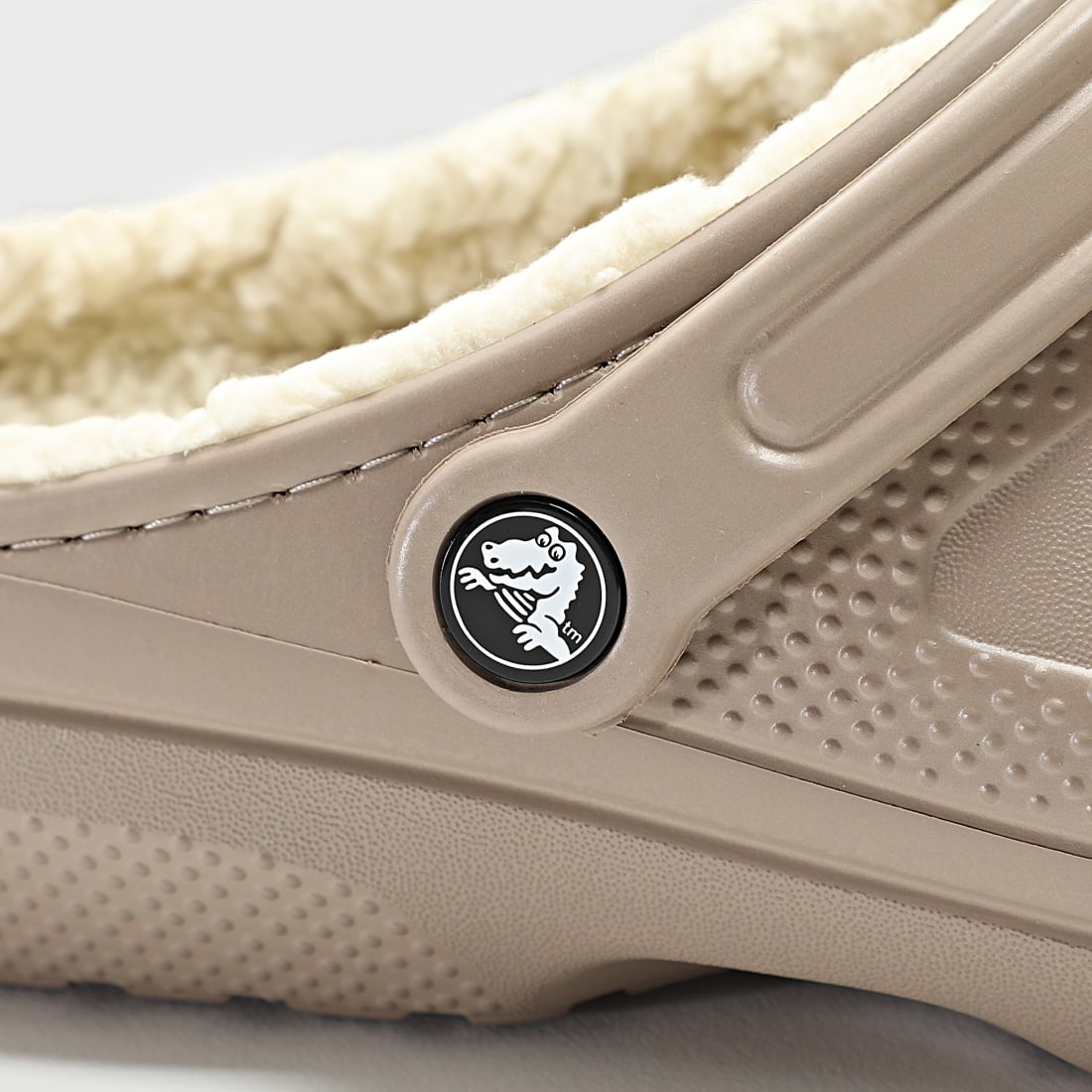 Crocs Claquettes Classic Lined Clog 203591 Mushroom Bone