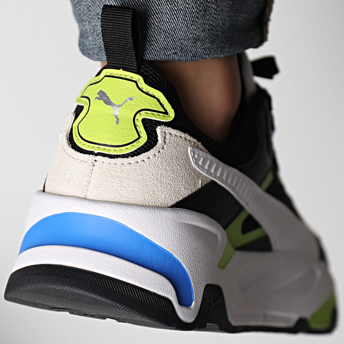 Puma Baskets Trinity 389289 Black Puma White Lime Smash