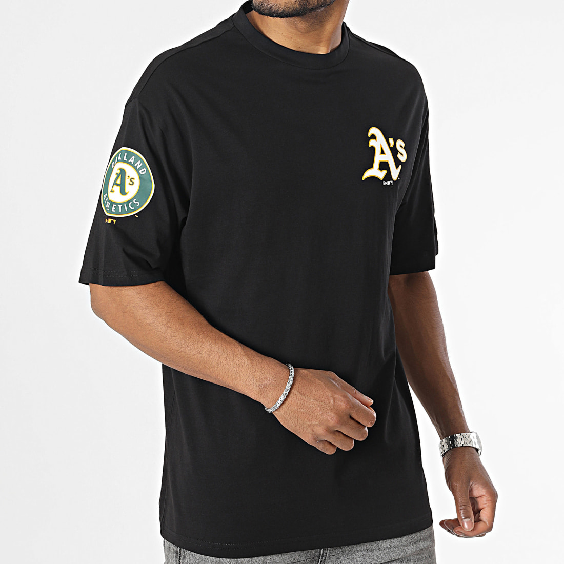 T-shirt New Era Oakland Athletics Mlb Large Logo Oversized Tee
