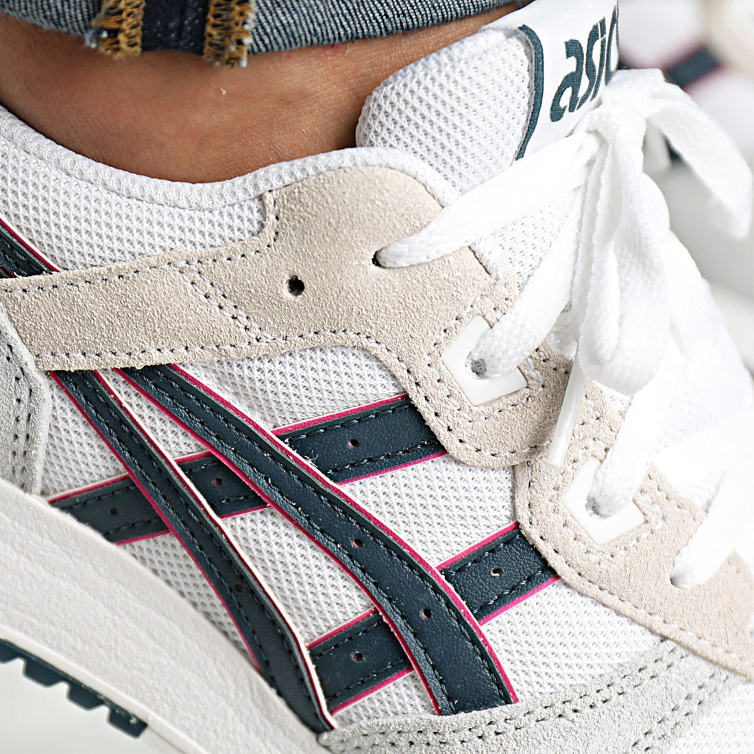 Asics gel lyte store white dark ocean