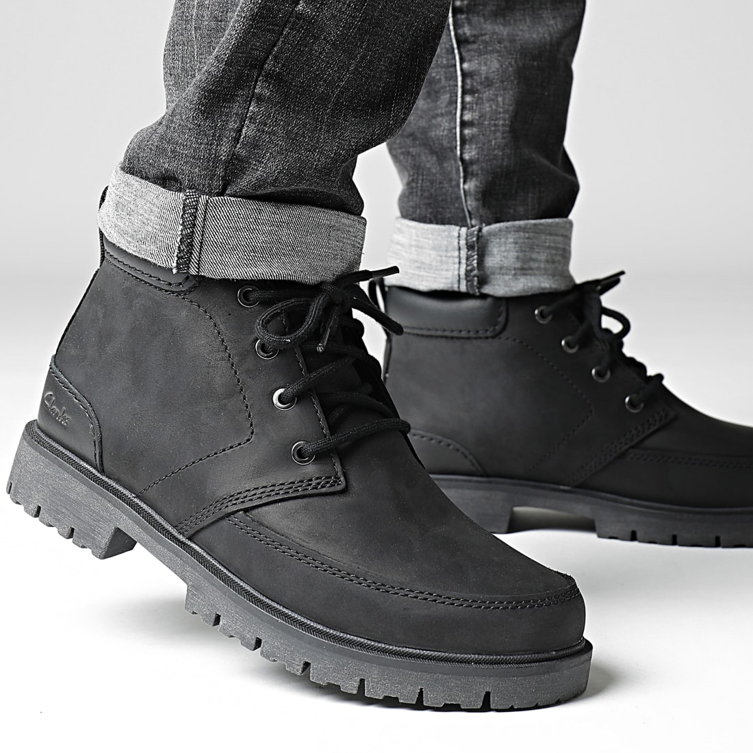 Clarks Originals Boots Rossdale Mid Black Leather