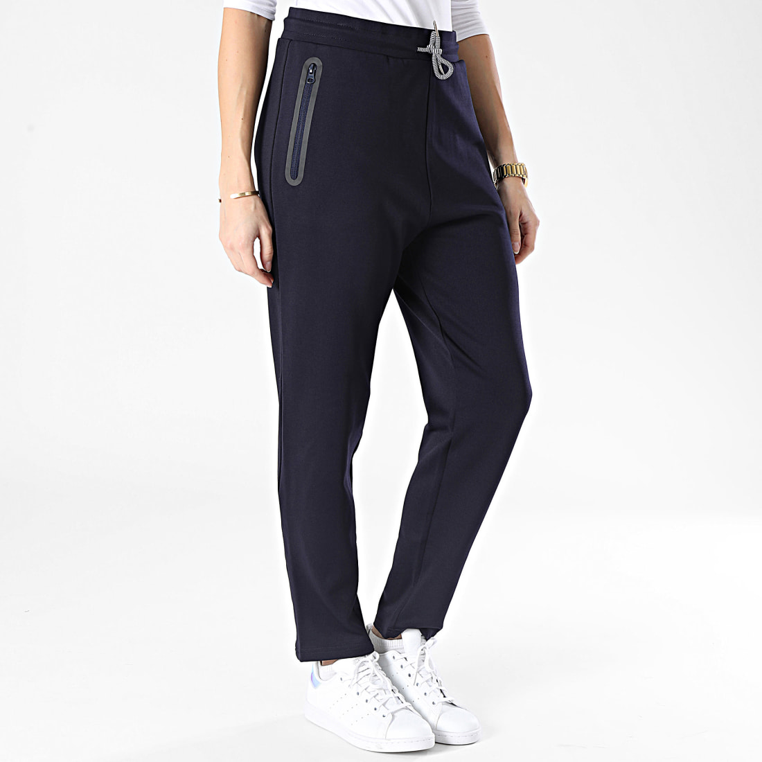 Pantalon jogging femme on sale bleu marine
