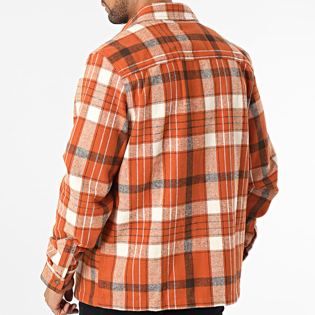 Dickies Surchemise A Carreaux Nimmons Orange