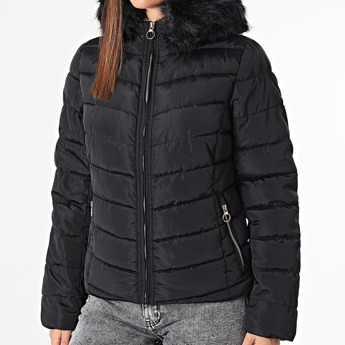 Doudoune only outlet noir femme