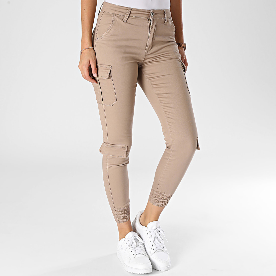 Girls Outfit Pantalon Cargo Femme Beige LaBoutiqueOfficielle