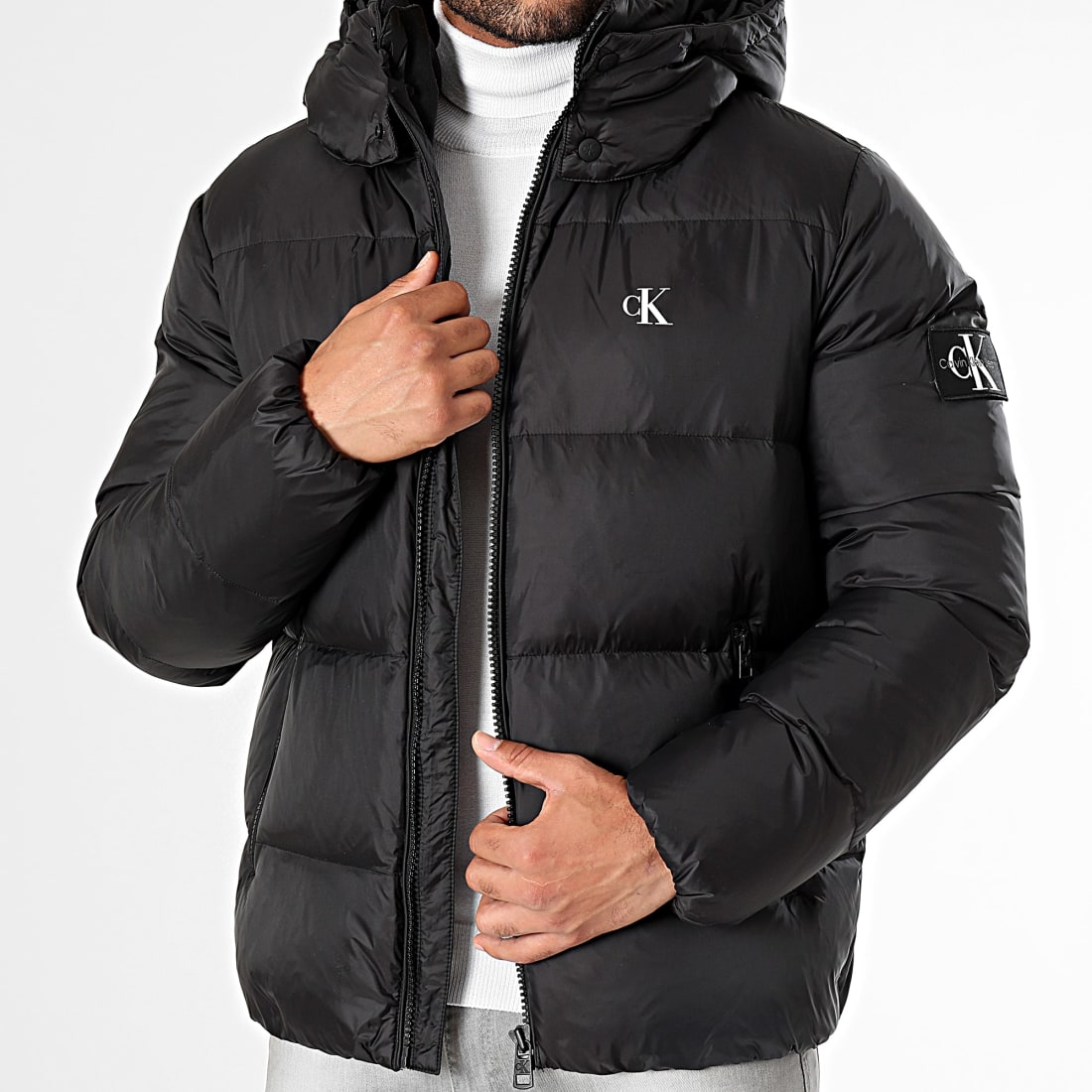 Calvin Klein Doudoune Capuche 3468 Noir LaBoutiqueOfficielle