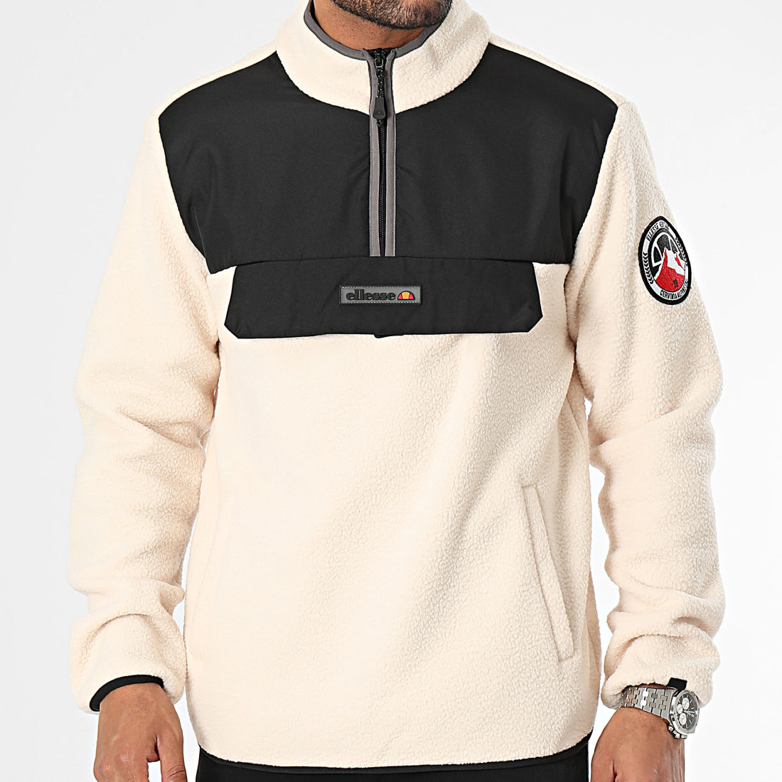 Ellesse veste zippé woven pocket 2025 femme
