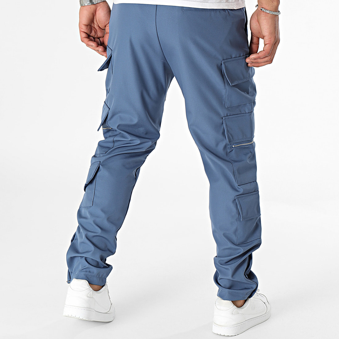 Pantalon Cargo Bleu Marine