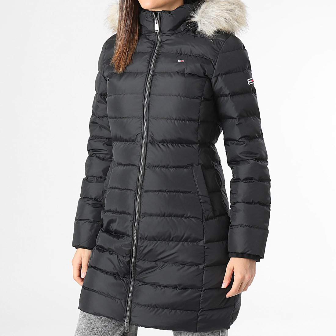 Doudoune longue fourrure on sale femme