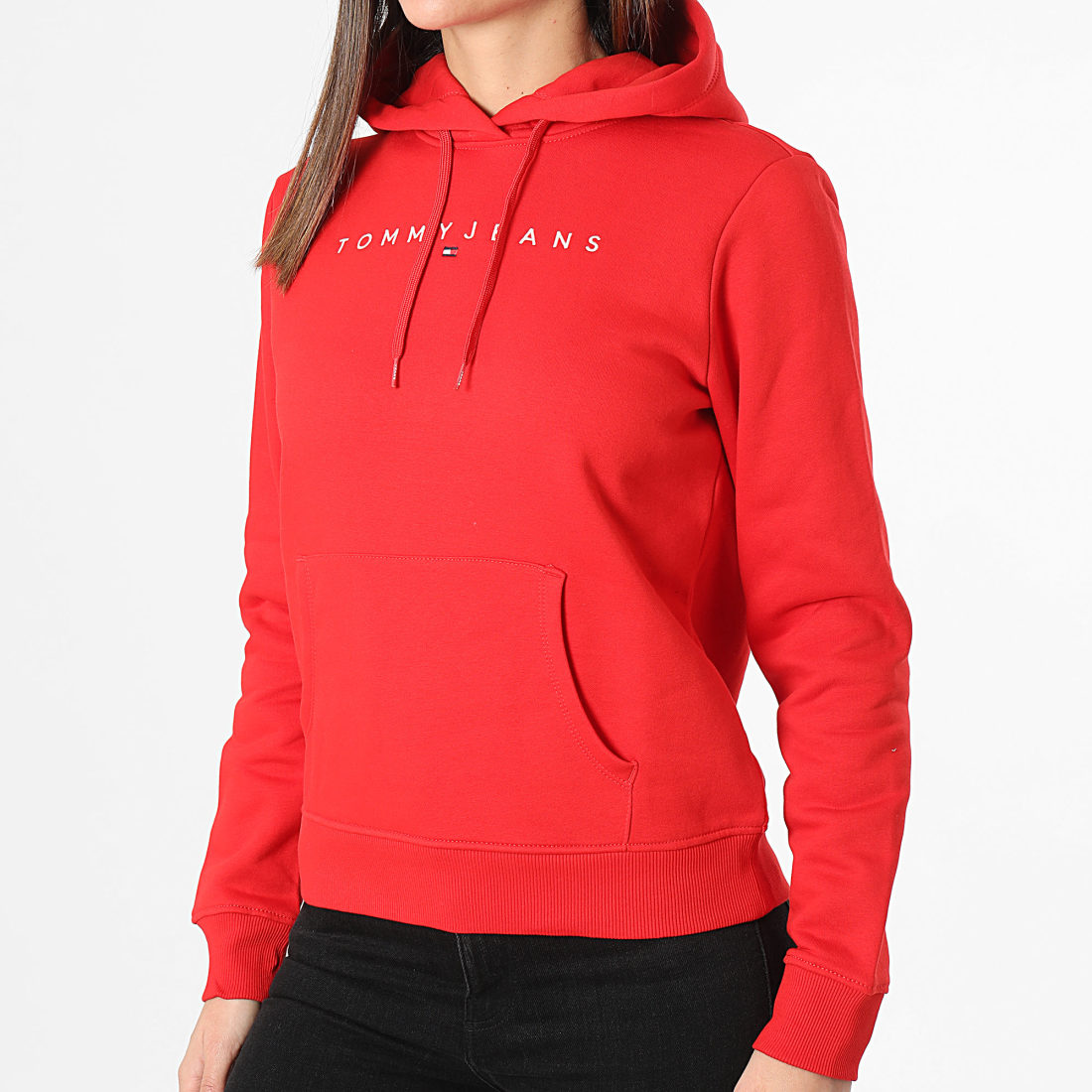 Sweat tommy top rouge femme