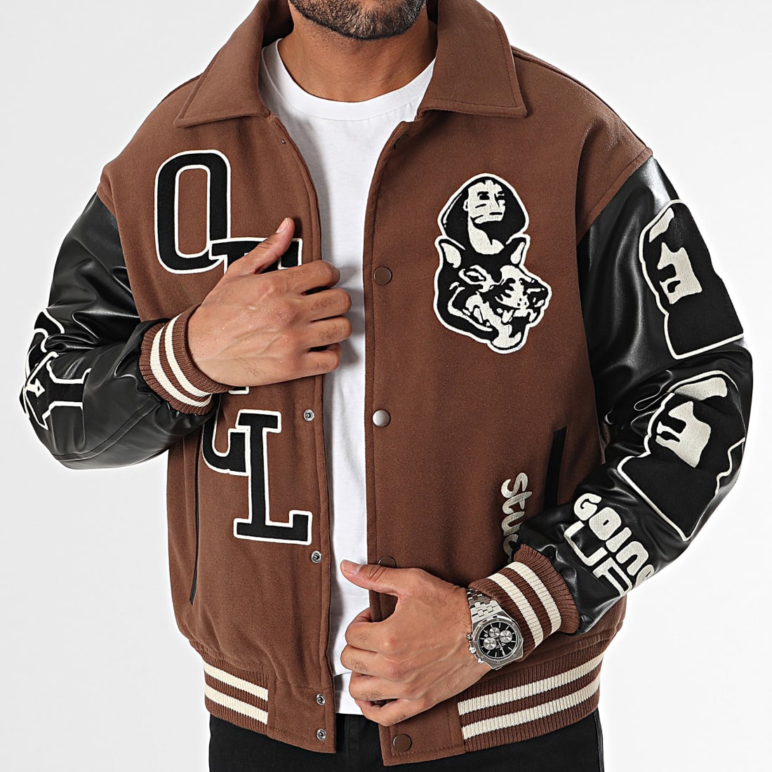 Veste discount teddy marron