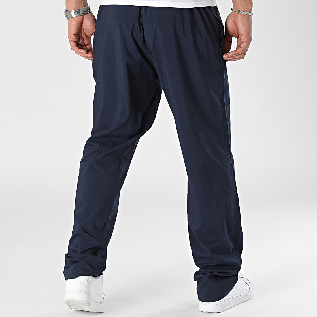Reebok Pantalon de jogging pour homme avec poches – Pantalon d'entraînement  athlétique et de gym, Noyau No Breaks bleu marine chiné, Grand