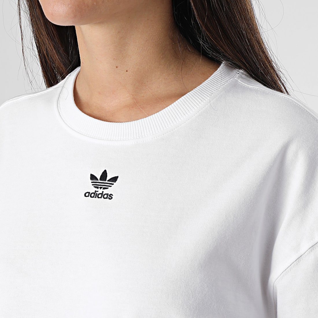 Tee shirt deals long femme adidas